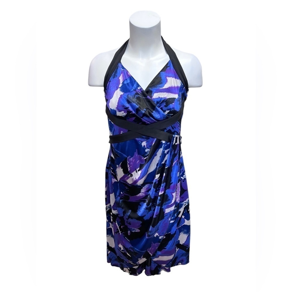 Le Chateau Purple Halter Dress Size XL